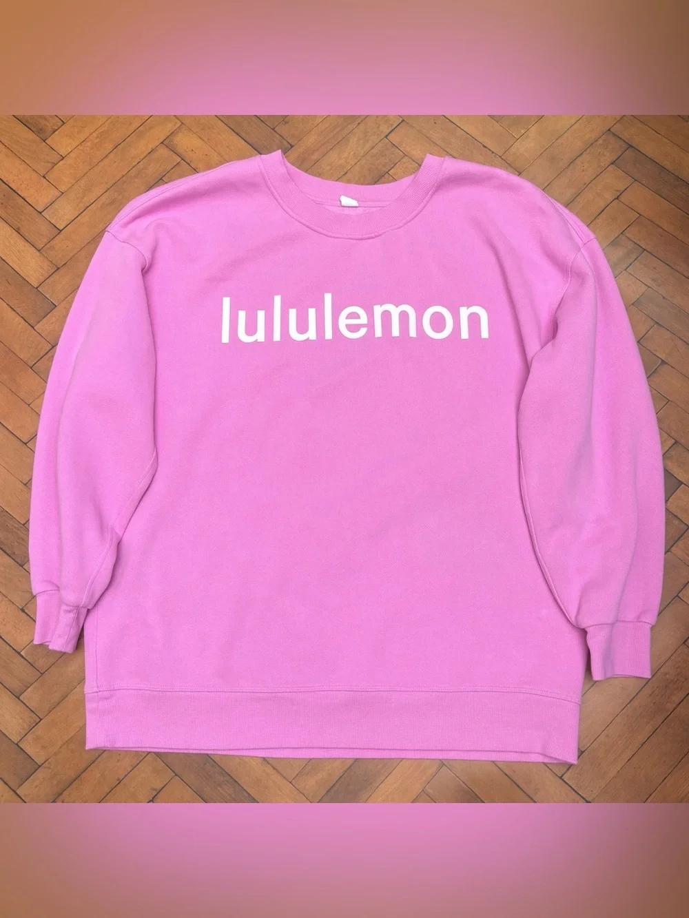 Lululemon Perfectly Oversized Crew In Dahlia Mauve Size 10 - Picture 1 of 6
